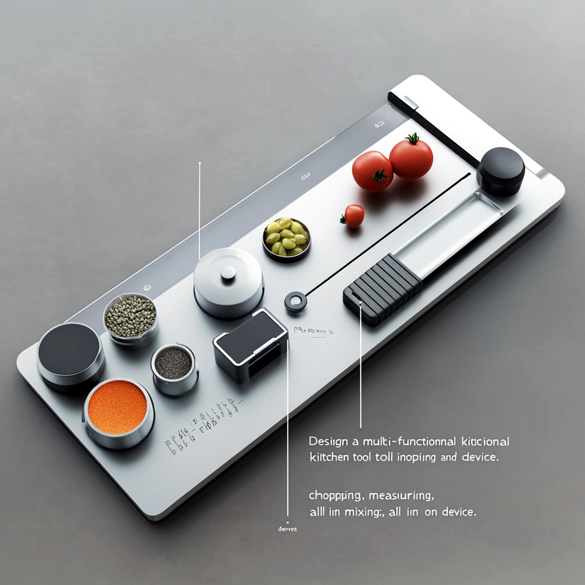 Layout dei piani e strumenti di cucina
